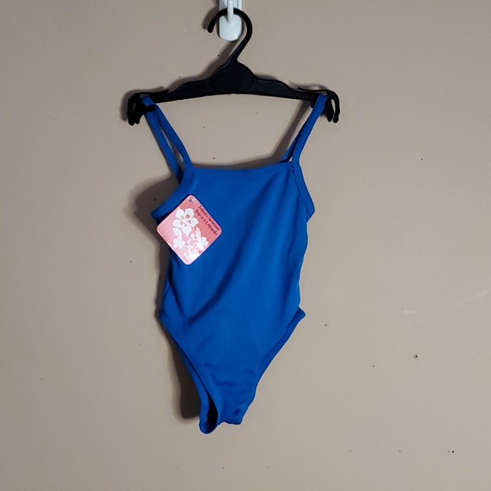 Infant girl blue swimsuit size 6-12 months